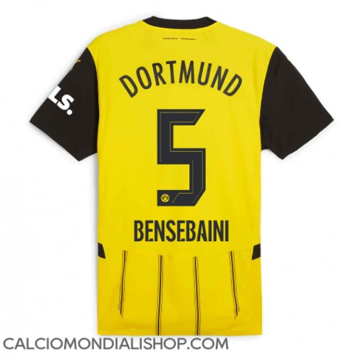 Maglie da calcio Borussia Dortmund Ramy Bensebaini #5 Prima Maglia 2024-25 Manica Corta